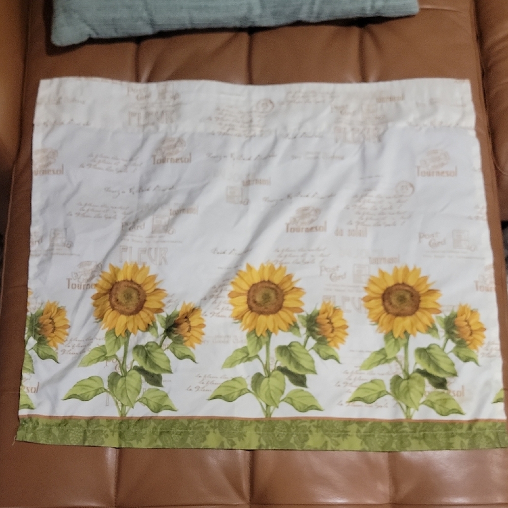 Sunflower Print Curtains